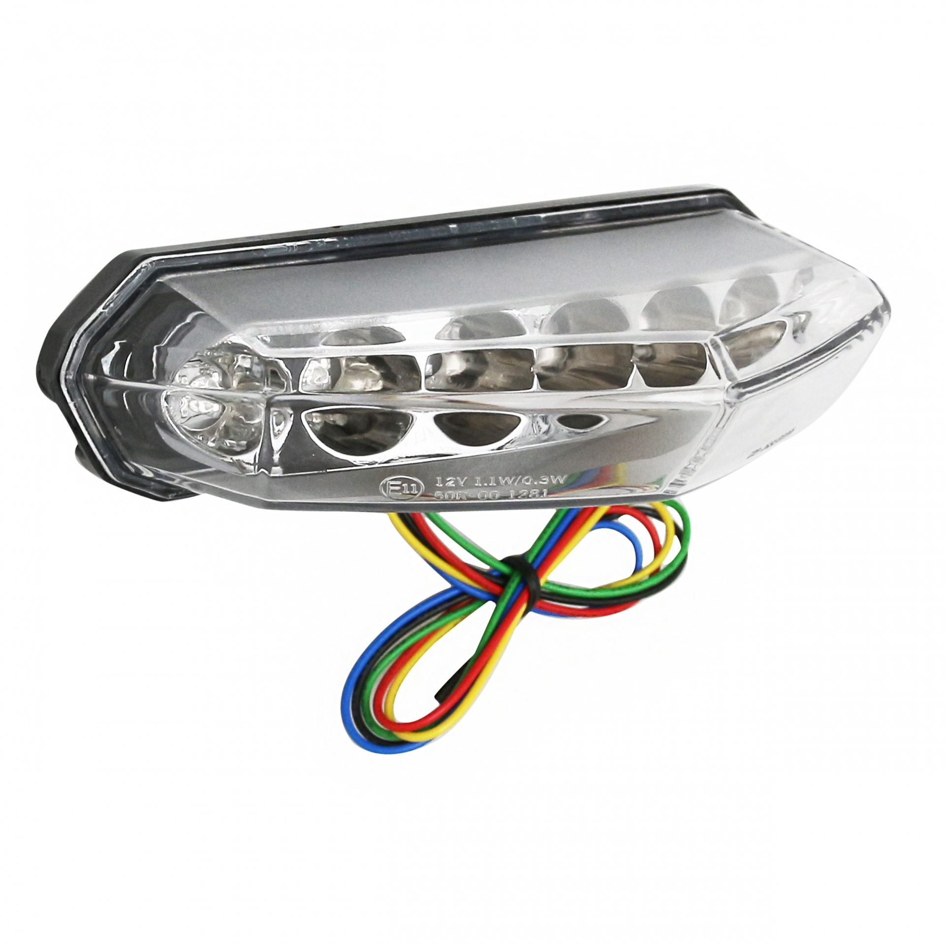 Feu arrière LED avec clignotants intégrés & support de plaque 