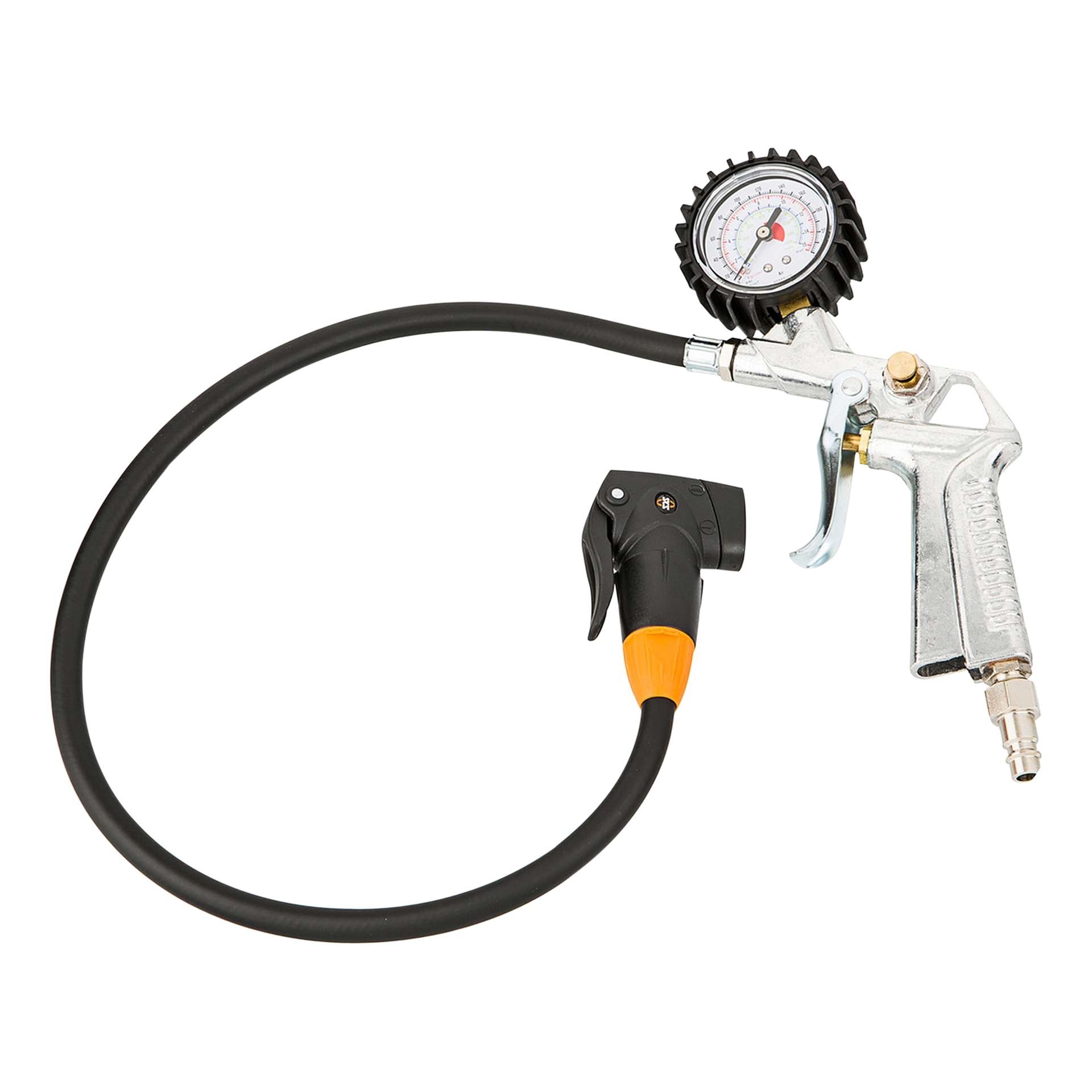 Gonfleur compresseur avec manomètre Cyclus valve Presta / Schrader -  Outillage et entretien sur La Bécanerie
