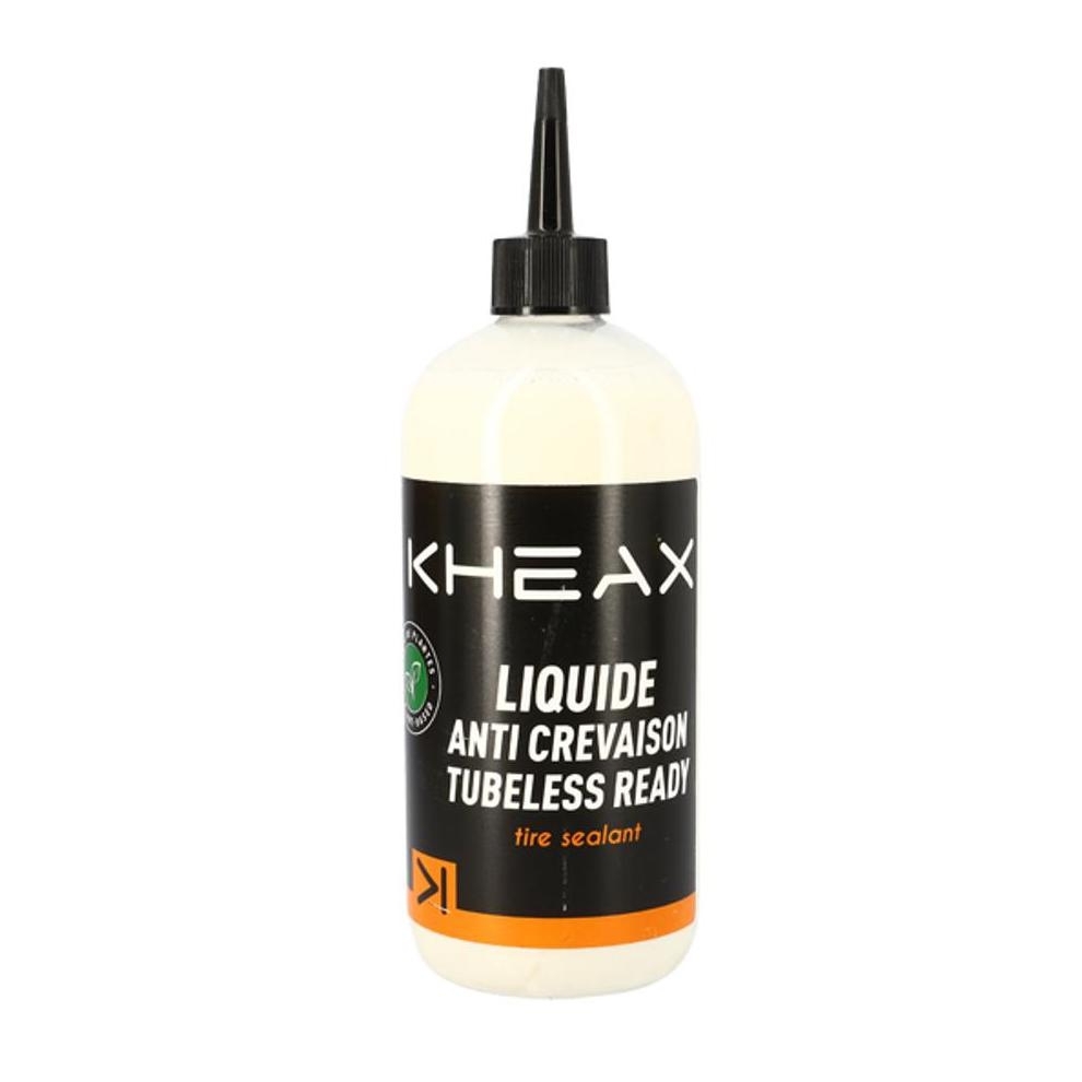 Liquide préventif tubeless Kheax biodégradable 500ml - Roue et pneu vélo  sur La Bécanerie