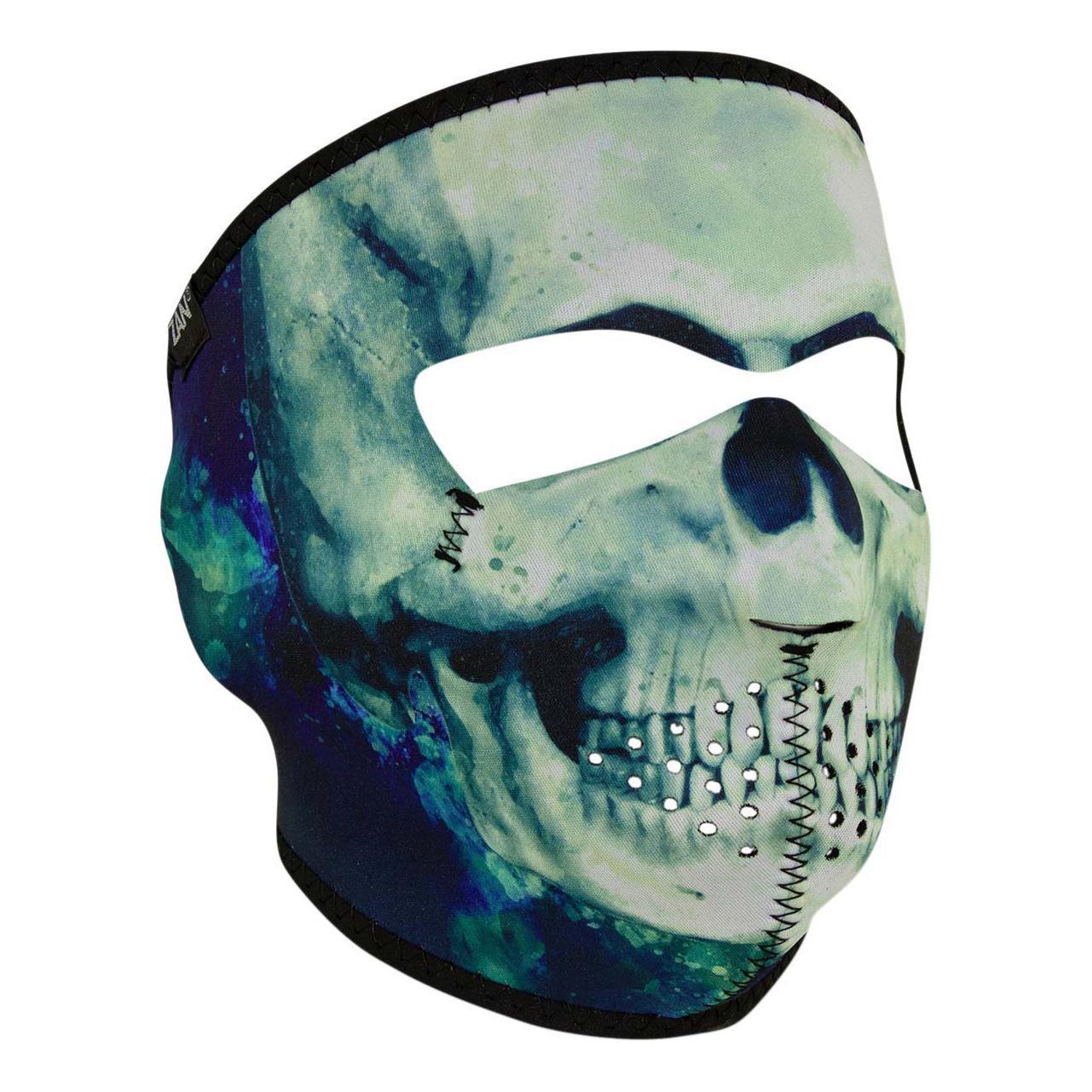 Demi-masque Zan Headgear Ghost skull - Équipement route sur La Bécanerie