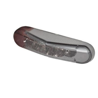 Feu arrière universel LEDS fume avec support et éclairage de plaque TUN'R  XR HOMOLOGUE CE (mécaboite, scooter, mob..)