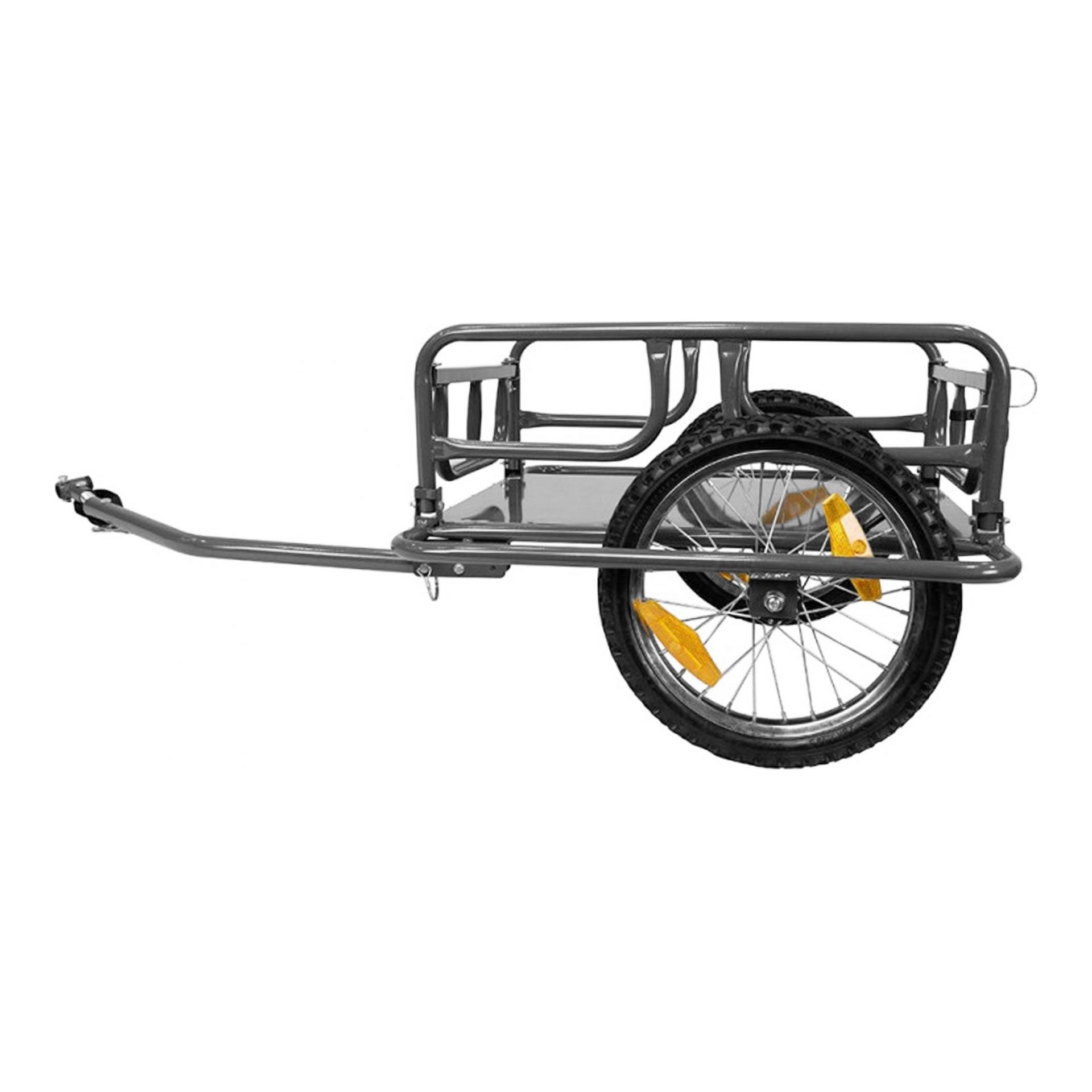 Remorque vélo 16 utilitaire cargo plateau fixation axe de roue - Transport  vélo sur La Bécanerie