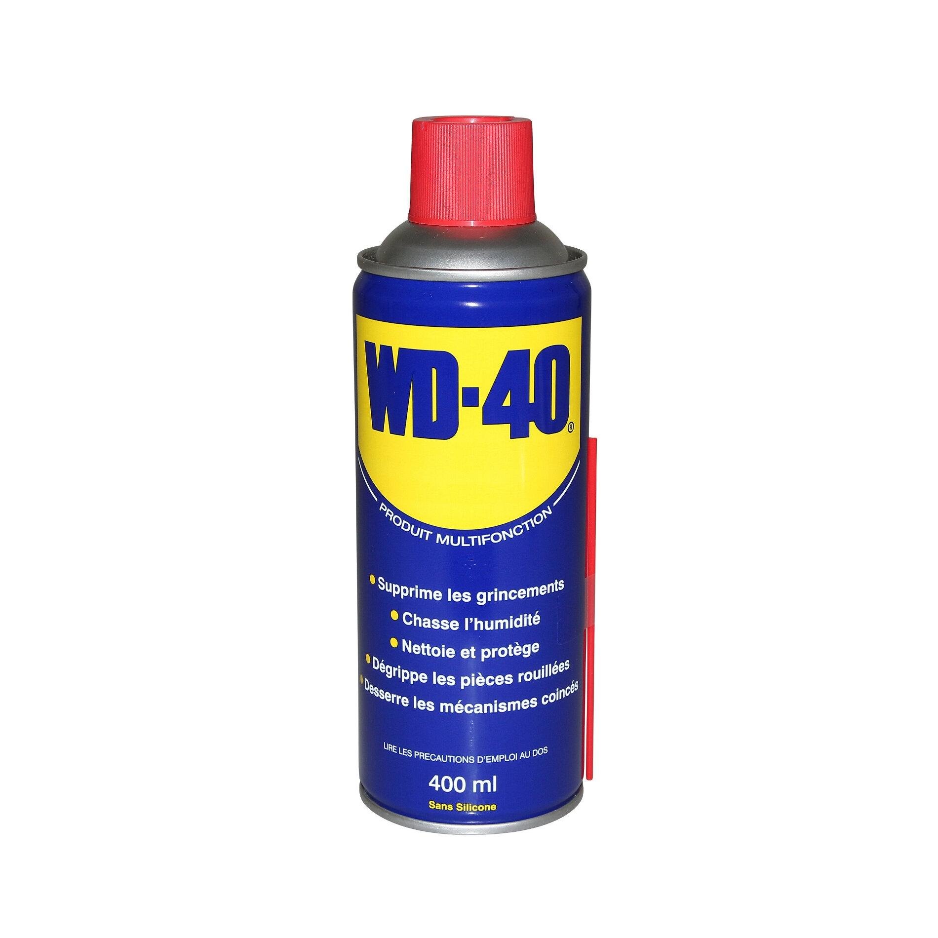Spray super dégrippant WD40 400ml - Lubrifiant sur La Bécanerie