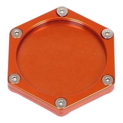 Accessoire Moto Réglementaire Porte-Disque Taxe Moto Étanche - Support Aluminium Hexagonal Avec Clé - Pour Scooter, Quad, Moto Protection Documents Moto