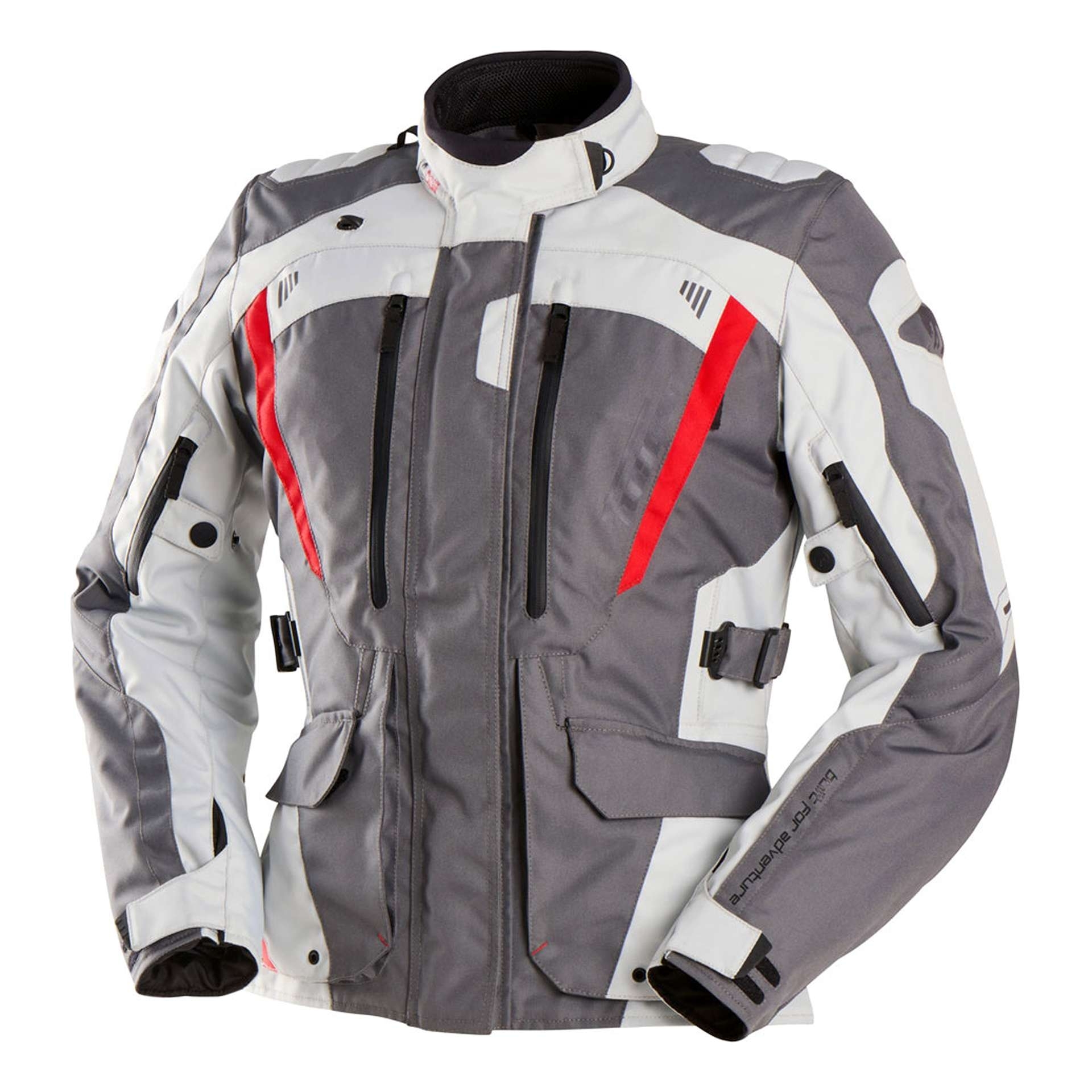 Veste textile femme Furygan Apalaches Lady Evo gris/pearl/rouge