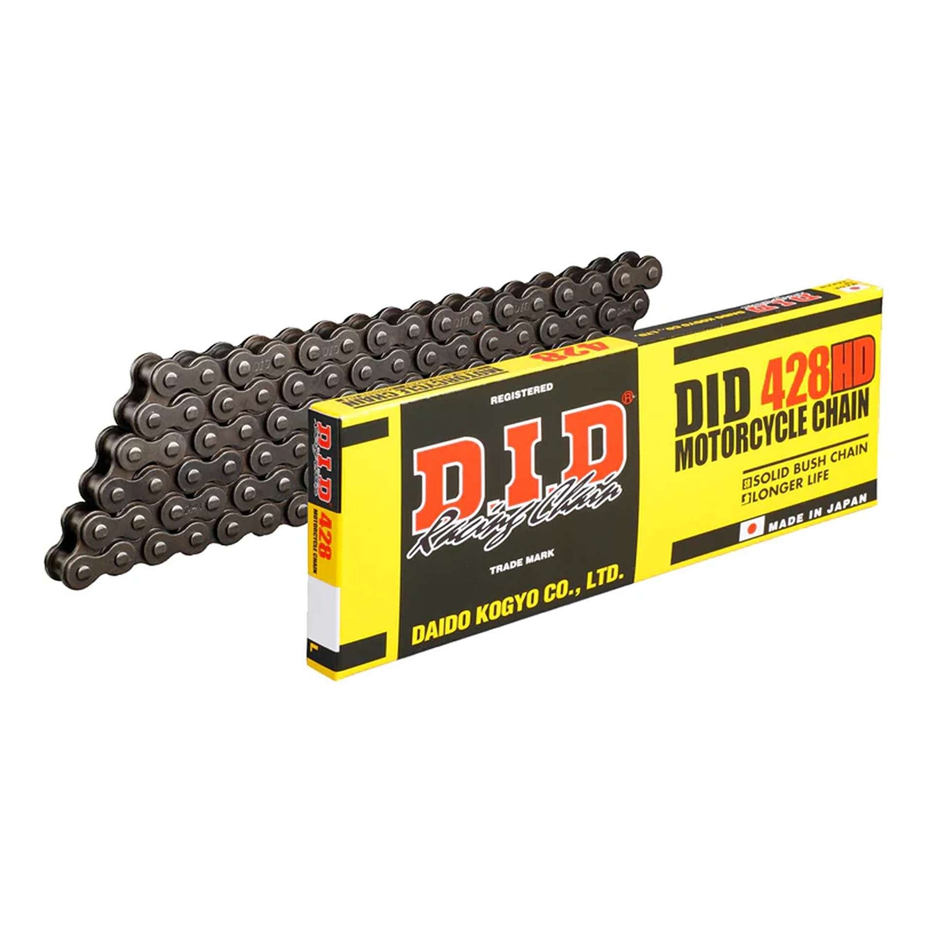 CATENA DID 428HD (Black & Black) - Länge: 140 Glieder Mit Clip-Verbindung ( RJ