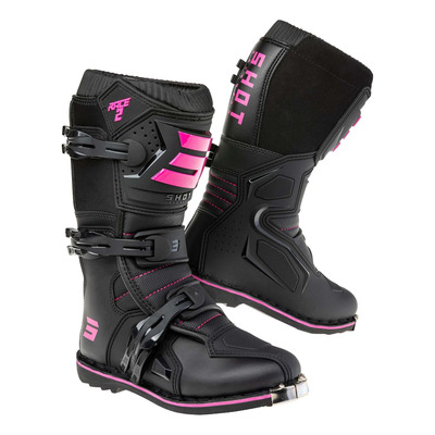 Bottes cross enfant Shot Race 2 Kid noir/rose