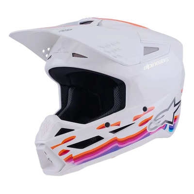 Casque cross Alpinestars SM3 Force white glossy