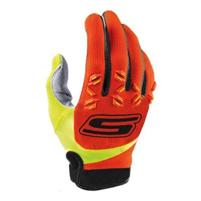 Gants cross S-Line Mx cross US tactile CE orange/jaune