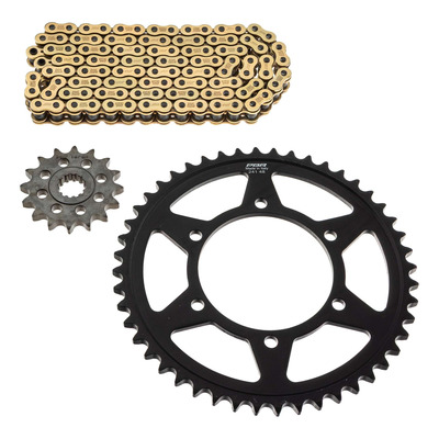 Kit chaîne EK/PBR 16x48-116m chaîne 530 SRX2 or couronne acier Yamaha YZF-R6 03-05
