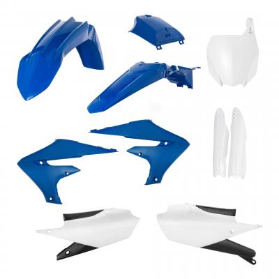 Kit plastique complet Acerbis Yamaha 250 YZ-F 19-23 Blanc/Bleu/Noir Brillant