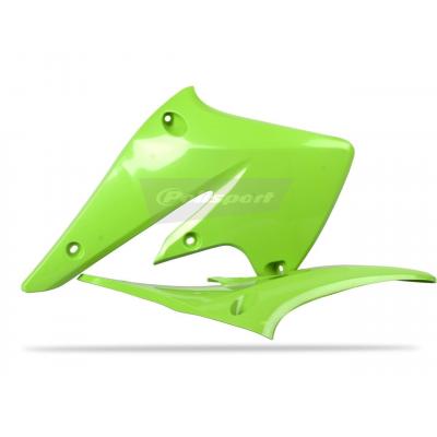 Ouïes de radiateur Polisport Kawasaki 250 KX-F 04-05 vert