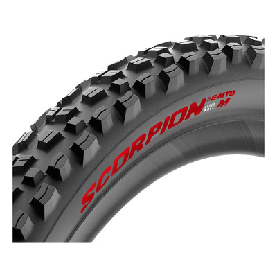 Pneu VTT Pirelli Scorpion™ E-MTB M 27,5’’ x 2,60 TLR Color Édition rouge