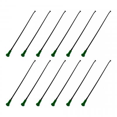 Rayons + têtes de rayon Kite roue avant 21'' noir/vert
