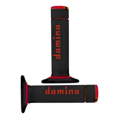 Revêtement poignée Domino Cross Bi-Composants Noir/Rouge
