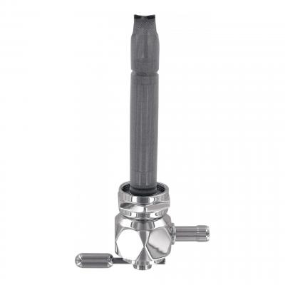 Robinet essence Pingel Power-Flo hexagonal entrée 22mm sortie 5/16’’ vers l’intérieur chrome diamant