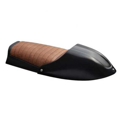 Selle scrambler / café racer C. Racer SCRBMWR.1 marron foncé coutures droites noires BMW