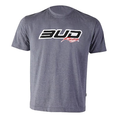 T-shirt Bud Racing Logo Bud gris