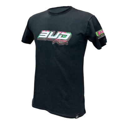 Tee-Shirt Bud Racing Logo noir tropical