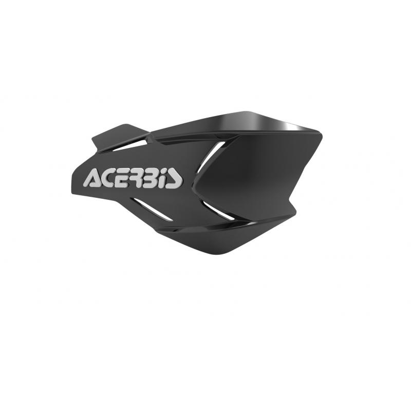 plastique de remplacement Acerbis pour protège-mains X-Factory Noir/Blanc Brillant