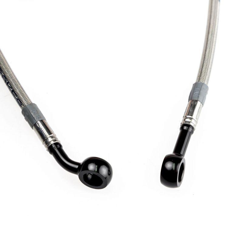 Durite de frein arrière aviation inox raccords noirs Kawasaki ZX9R 00