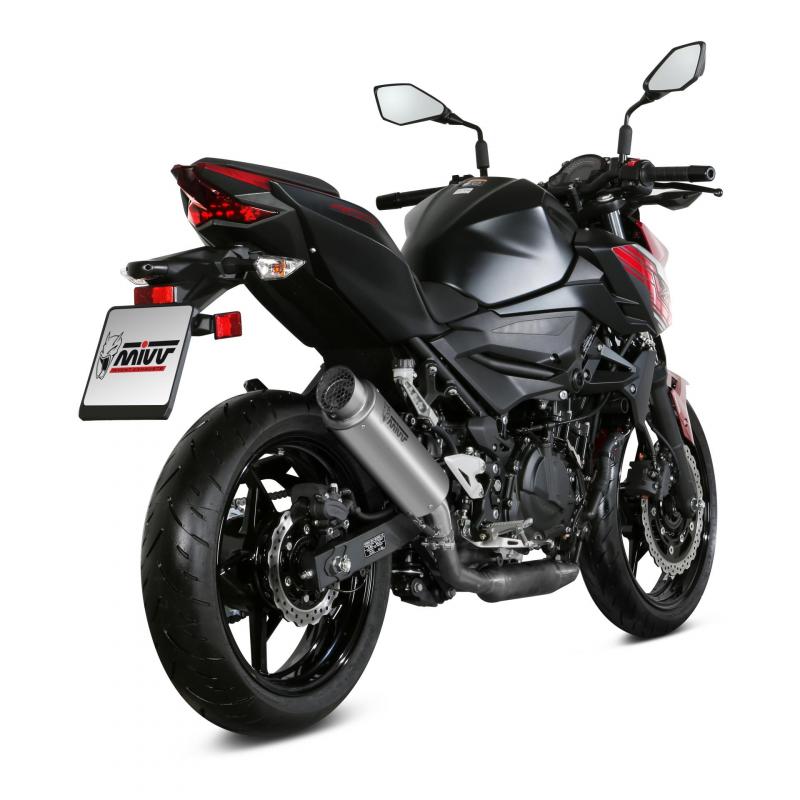 Silencieux Mivv GP Pro titane casquette inox Kawasaki Z 400 19-20