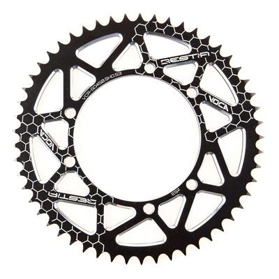 Couronne alu Voca Racing noir 53 dents pas 428 Sherco 50 SM