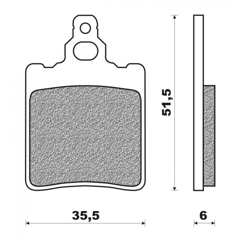 Plaquettes de frein arrière Newfren FD0048BT pour Aprilia 50 RS 96-05