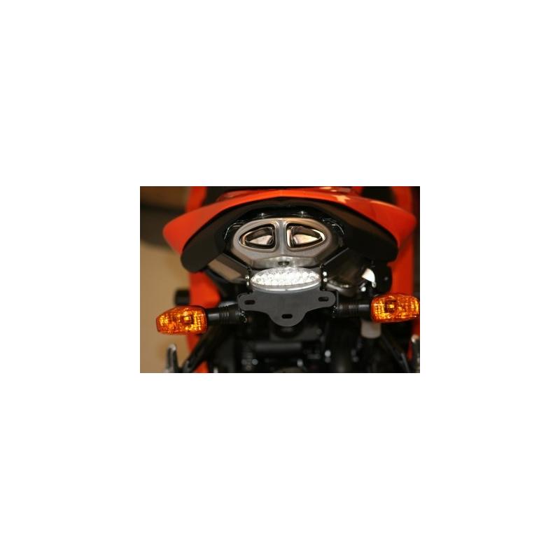 Support de plaque d’immatriculation R&G Racing noir Kawasaki ZX-6R 07-08