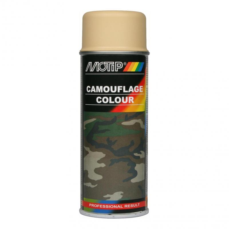 Bombe peinture Camouflage Beige mat RAL 1001 Motip 400 ml M04201