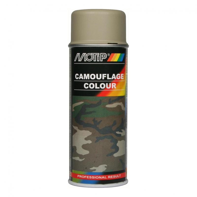 Bombe peinture Camouflage Gris mat Motip 400 ml M04204