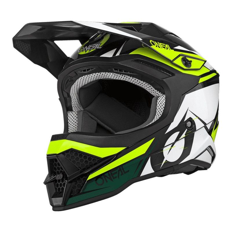 Casque cross O’Neal 3SRS Stardust noir/blanc/jaune- XS