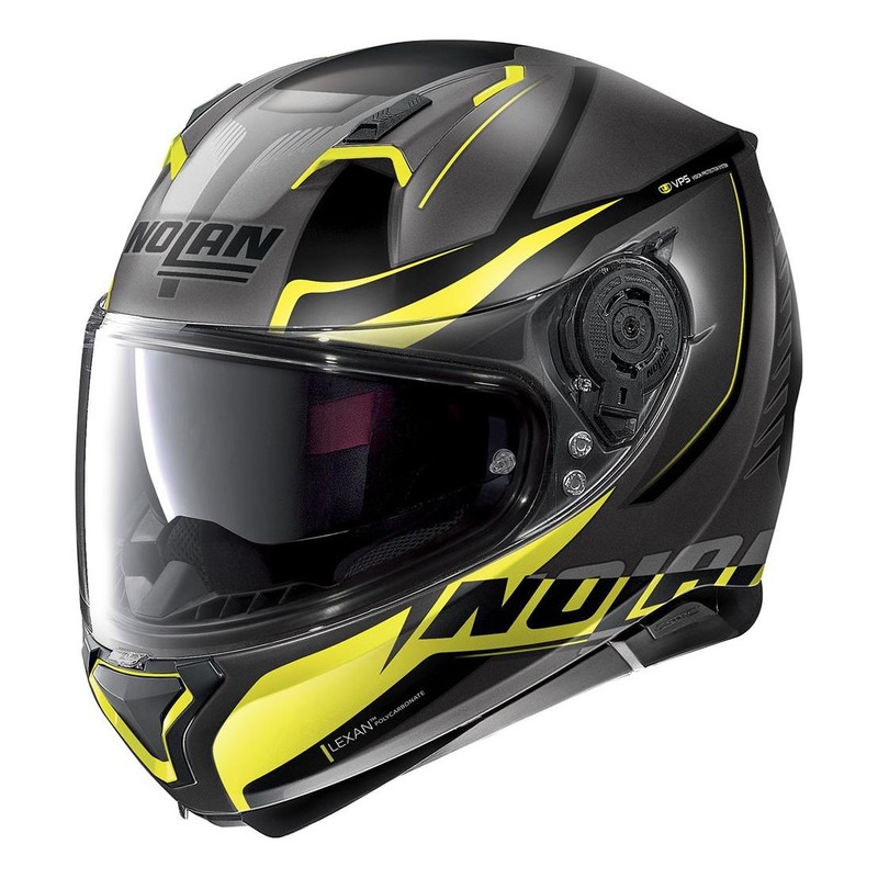 Casque intégral Nolan N87 Miles N-Com Mat Lava gris/jaune- 2XS