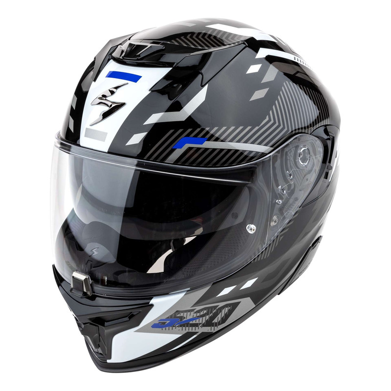 Casque intÃ©gral Scorpion Exo-520 Evo Air Ranka black/white/blue- M