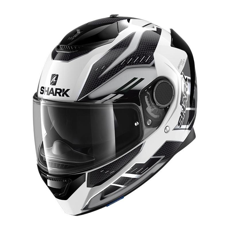Casque intégral Shark Spartan 1.2 Antheon blanc/argent/noir- M