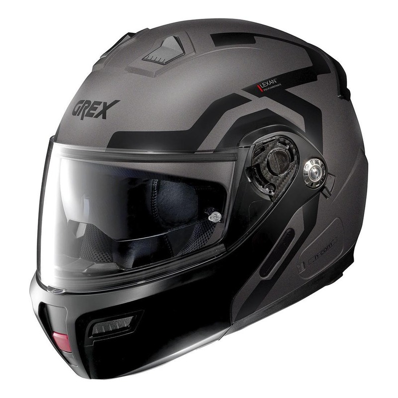 Casque modulable Grex G9.1 Evolve N-Com Crossroad Mat Lava grey- XS