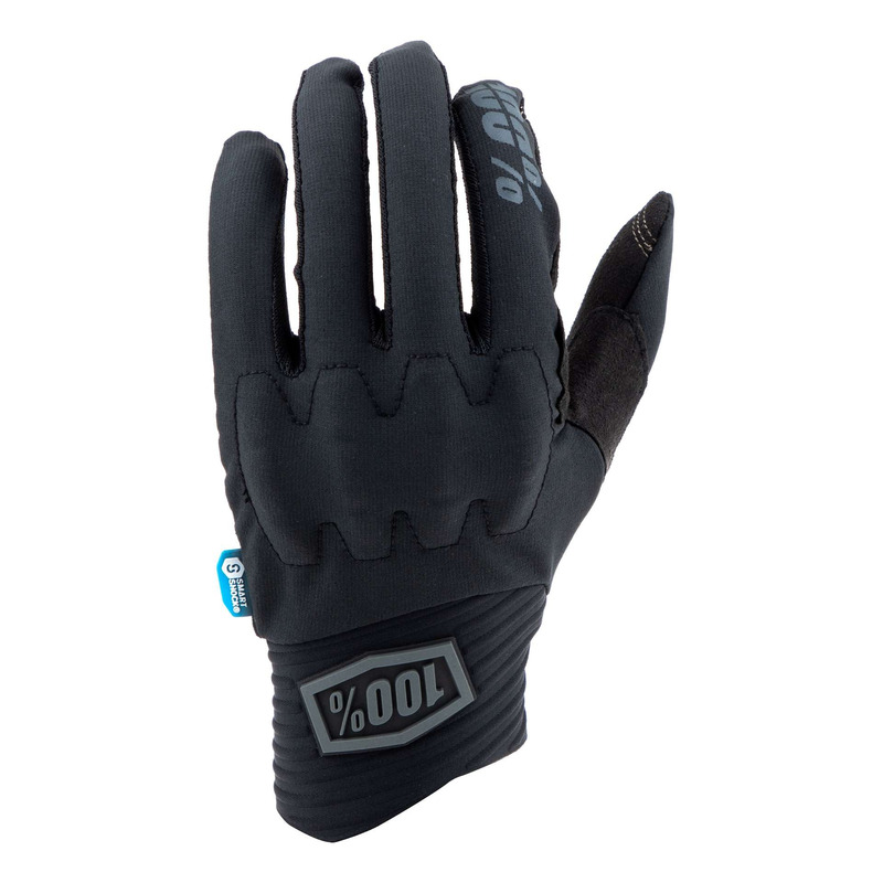 Gants cross 100% Cognito Smart Shock noir