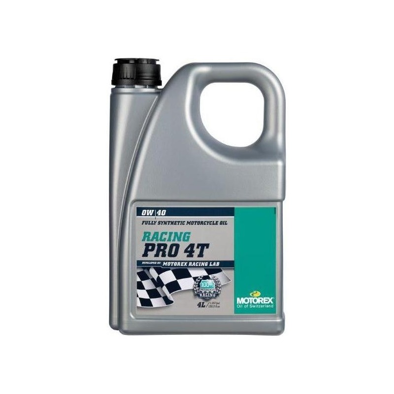 Huile moteur 4T Motorex Racing Pro 0W40 4L