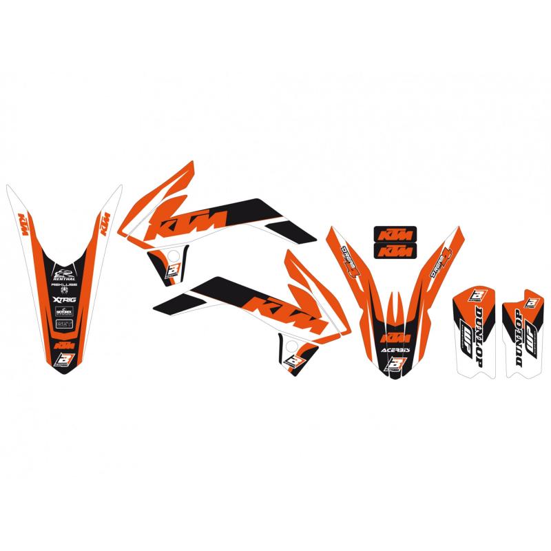 Blackbird racing Kit Graphique D´ailettes De Radiateur KTM SX/SXF A502N  Orange