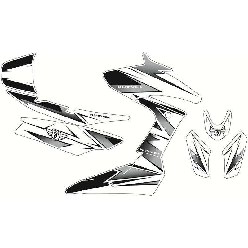 Kit déco Kutvek Velocity blanc/noir Yamaha T-Max 530