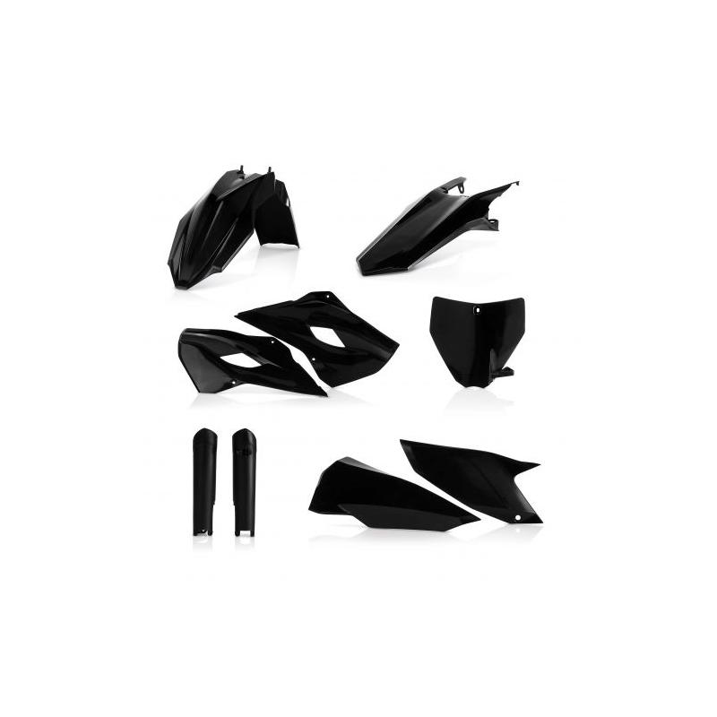 Kit plastique complet Acerbis Husqvarna TE/FE 2014 Noir Brillant