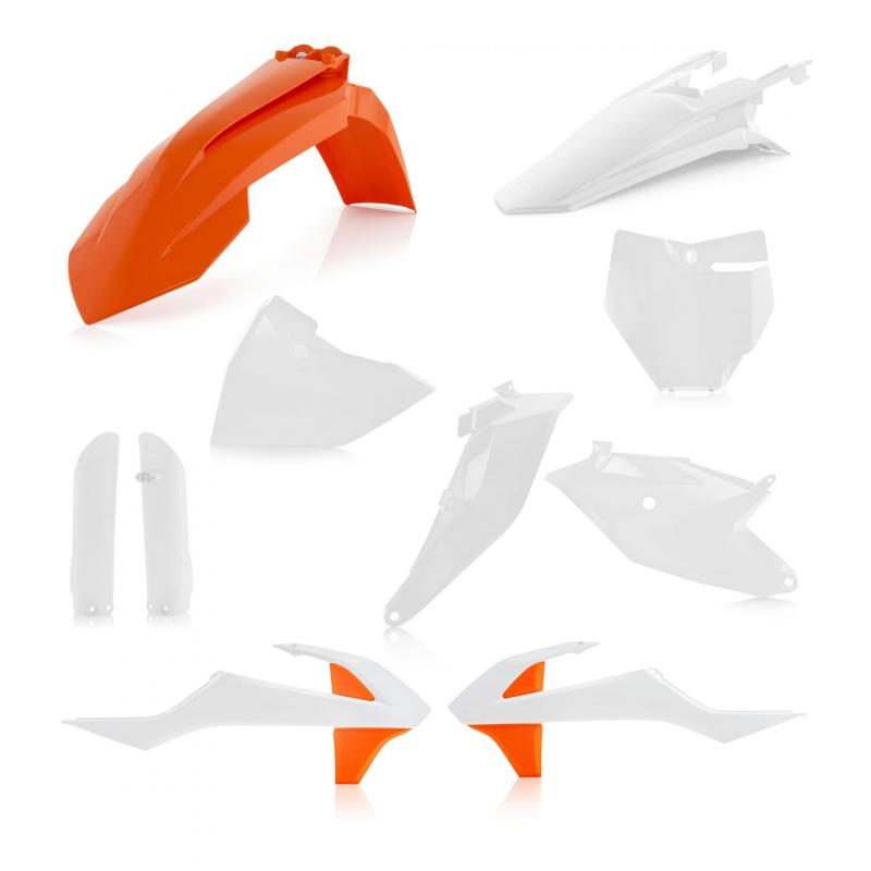 Kit plastique complet Acerbis KTM 85 SX 18-23 orange2/blanc (couleur origine 19)