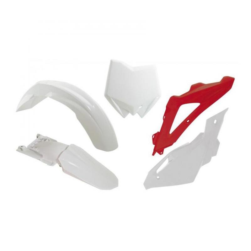Kit plastique RTech couleur d’origine blanc et rouge pour Husqvarna