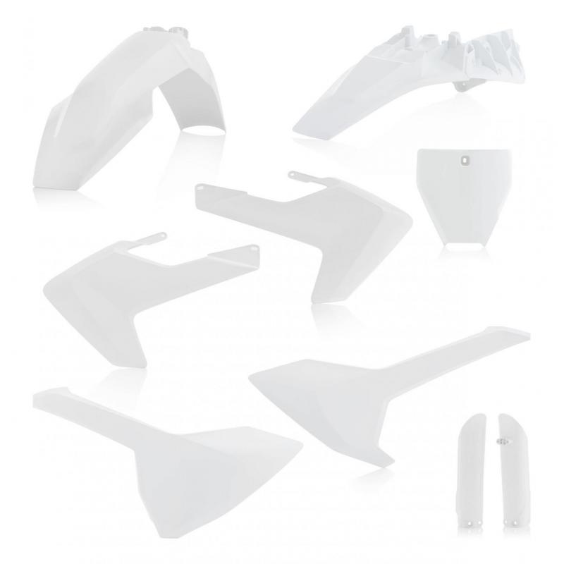 Kit plastique complet Acerbis Husqvarna 85 TC 2019 Blanc Brillant