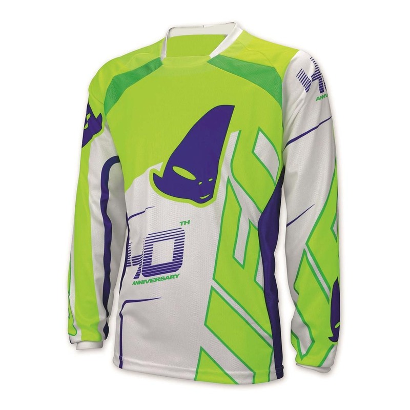 Maillot cross Ufo 40th Anniverssary blanc/vert/bleu- XL