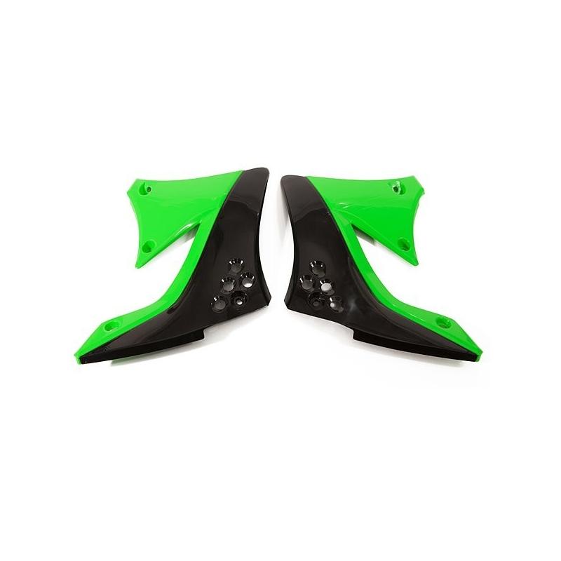 Ouïes de radiateur UFO Kawasaki 450 KX-F 10-11 vert (vert KX origine)