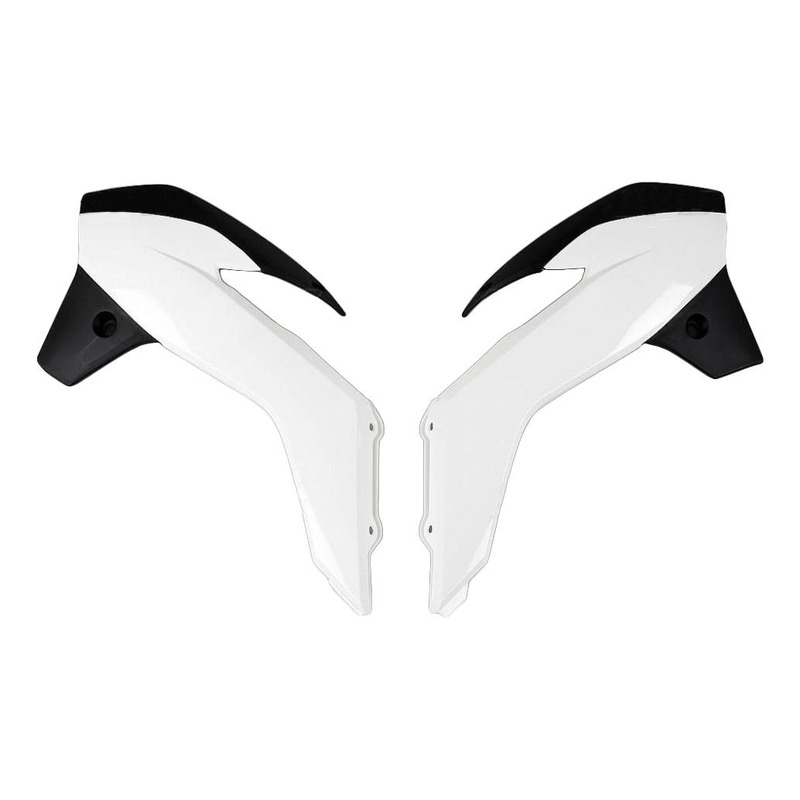 Ouïes de radiateur UFO KTM 85 SX 13-17 blanc/noir (couleur origine 20