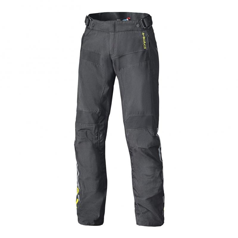 Pantalon textile Held Traveller Base noir/jaune fluo (court)- K-M