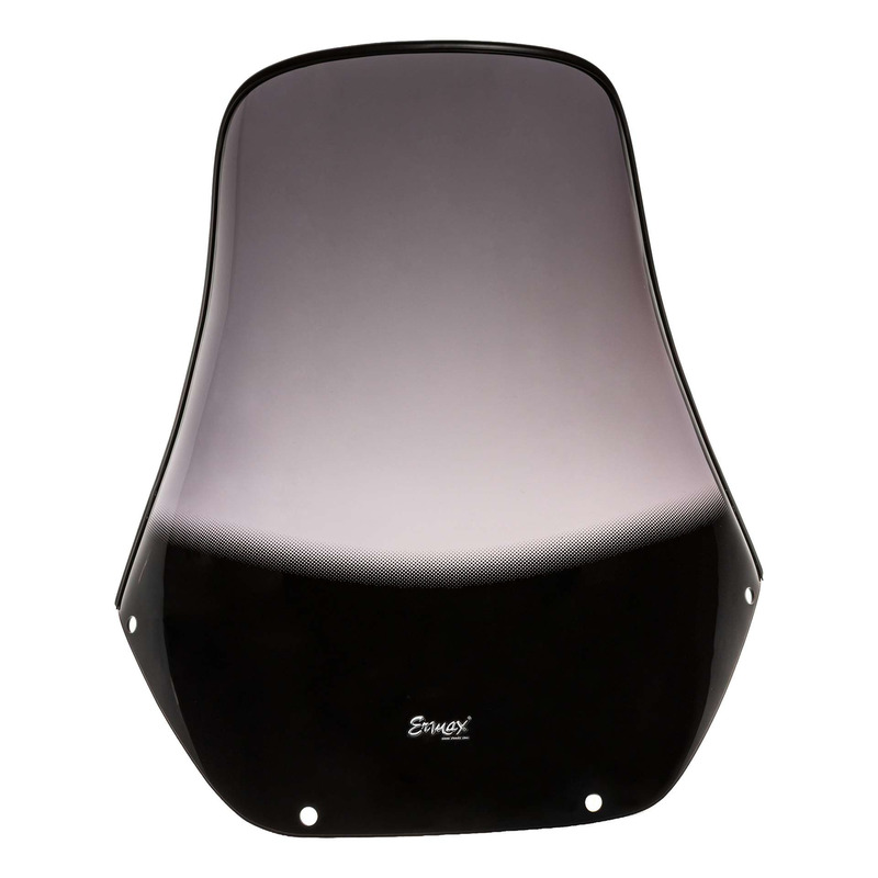 Pare-brise Ermax haute protection 52 cm (+18 cm) Honda Transalp 600 88-93 noir clair