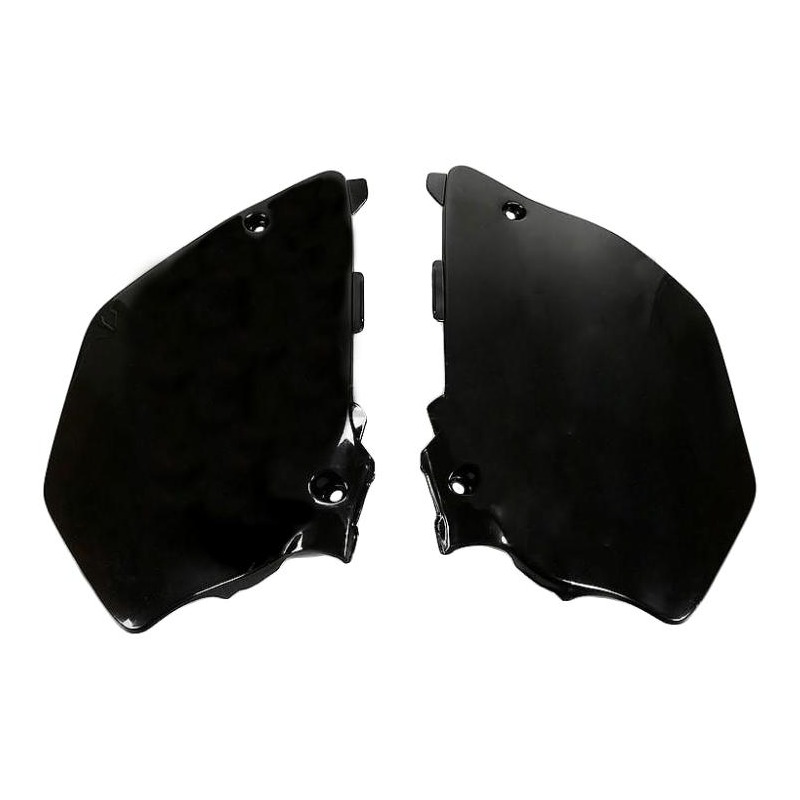 Plaques numéro latérales UFO Yamaha 125 YZ 02-05 noir